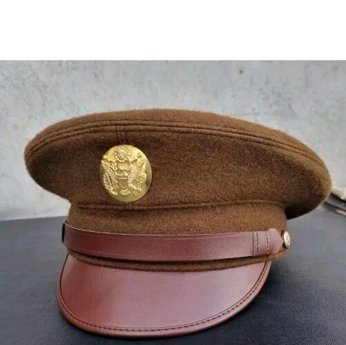 WW2 Replica US Army Military Enlisted Men’s Visor Cap Hat WWII.In All Sizes gallery