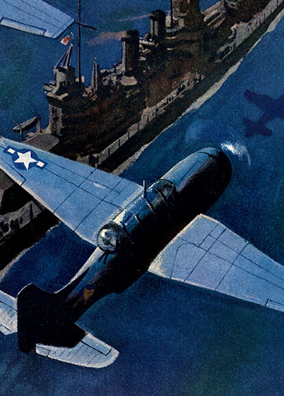 “Your Navy - Spearhead of Victory” 1943 World War 2 Poster - 18x24 gallery
