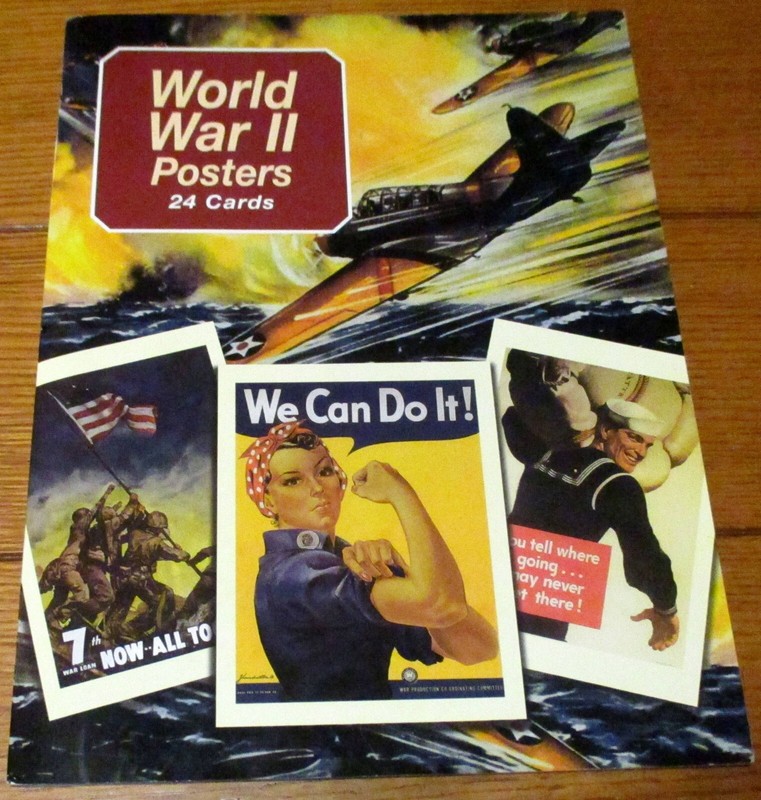 2001 World War 2 Posters Magazine (24 Cards) Un-Cut