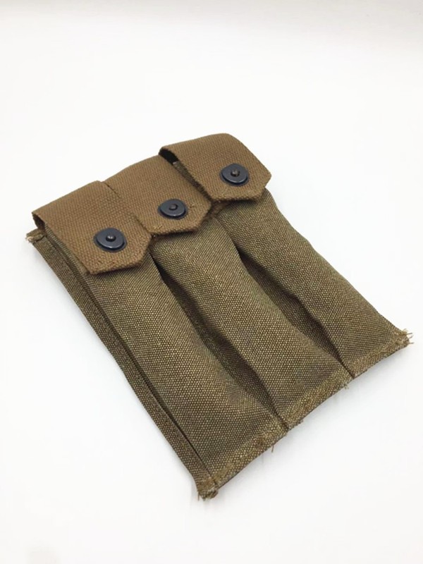 WW2 Thomsen Bag Triple Pack American Soldier Equipment Pack Three Pocket Pouch gallery