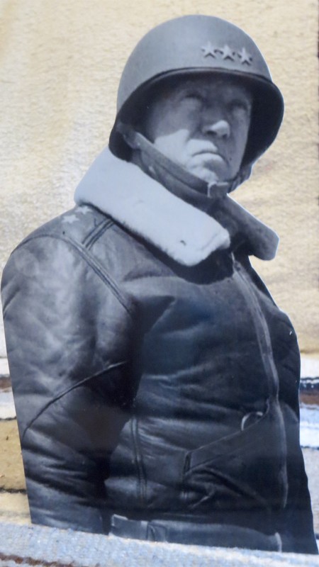 General George S. Patton US World War 2 Figure Tabletop Display Standee 10" Tall