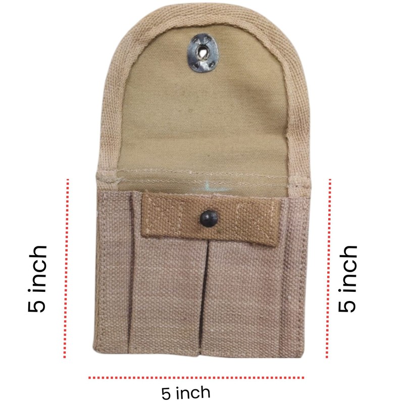 U.S WW2 M1 Carbine Buttstock Magazine Pouch WWII Ammo Cartridge Pouch Khaki gallery