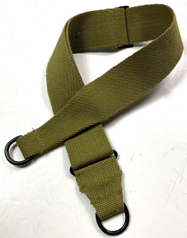 WWII US PARATROOPER M36 M1936 MUSETTE JUMP BAG CARRY STRAP-OD#3 gallery