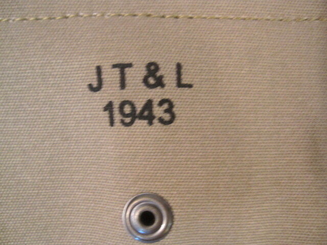 WWII M1 Carbine Khaki Color Magazine Stock Pouch Dated 1943 - Reproduction gallery