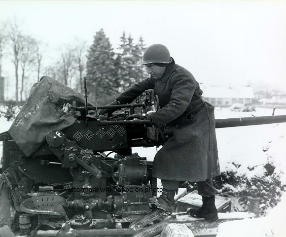 Anti-aircraft battery Battle of the Bulge 8″x 10″ World War II Photo Picture 23