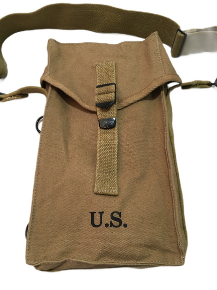 WWII US GP M1 AMMO GENERAL PURPOSE EQUIPMENT CARRY BAG KHAKHI gallery