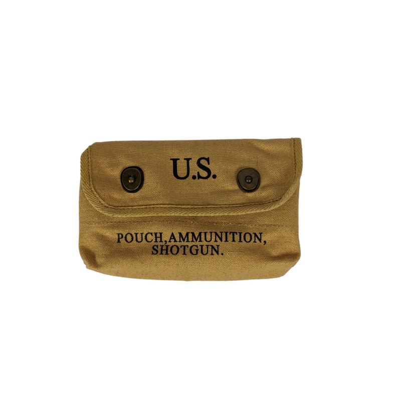 US WWII Canvas Shotgun Shell Ammunition Pouch