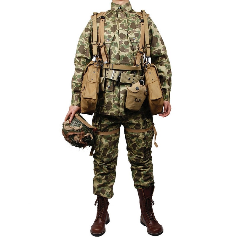 US Army Military ARMY M42 PACIFIC CAMOUFLAGE OTTON THE PACIFIC OCEAN PARATROOPER