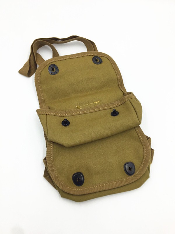 WW2 US ARMY USMC Two Pocket POUCH CANVAS BAG HIGH QUALITY REPLICA WITH HOOK NEW gallery