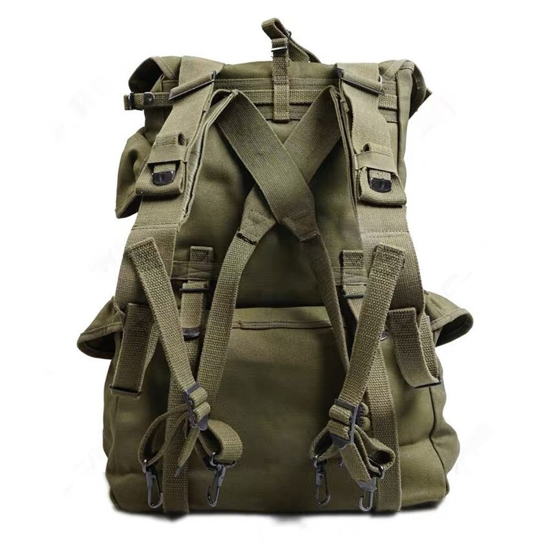 WWII Korean War US Army Soldier M1945 Field Combat Cargo Pack Bag Equipment gallery