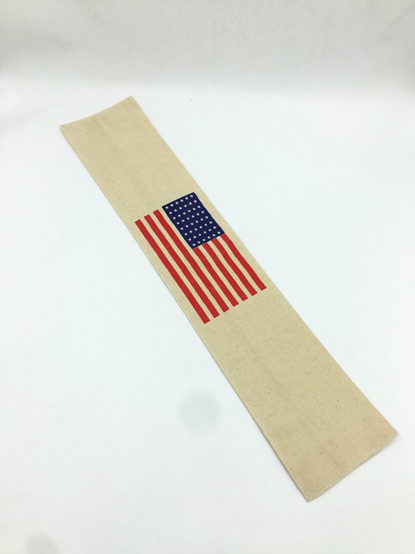 WW2 US ARMY AIRBORNE/PARATROOPER 48 STAR AMERICAN FLAG ARM BAND gallery