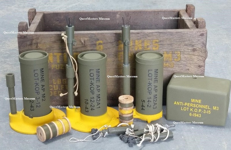 U.S. WWII M3 Anti-Personnel Mine Stencil, - Stencil 033 gallery