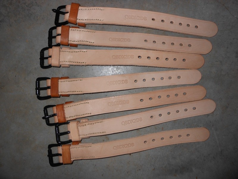 US Armored Vehicle / Tank Tool Strap, New, WWII, Leather, QBDX2DB made in USA