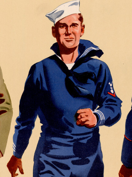 1940s “Their Lives Are In Our Hands” WWII Historic War Poster - 18x24 gallery