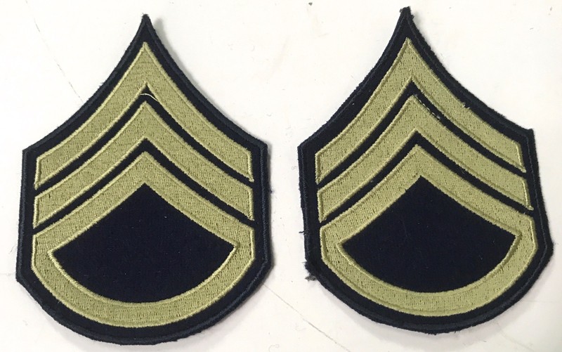 WWII US NCO STAFF SERGEANT JACKET SLEEVE RANK CHEVRONS