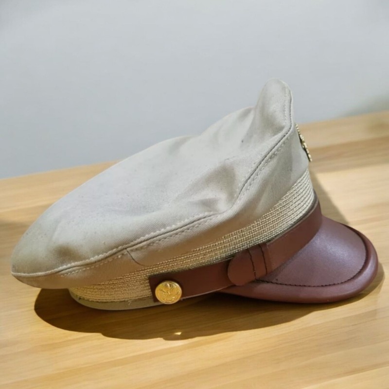 WWII US Army Officer's Khaki Summer Service Visor Cap ALL Sizes Available gallery