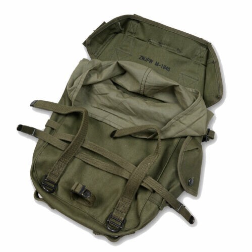 Vietnam War Army M1945 Backpack Haversack Knapsack Upper Pack Cargo X Strap gallery