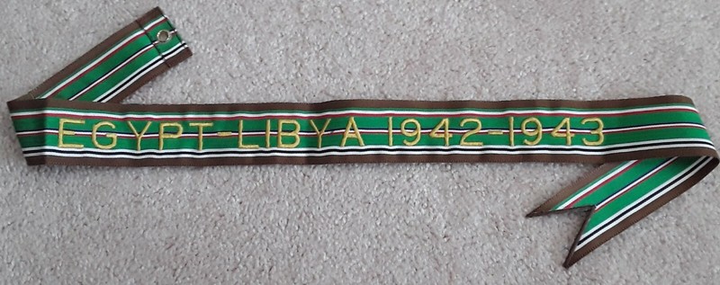 Egypt-Libya 1942-1943 WWII Small Guidon Campaign - Battle Streamer