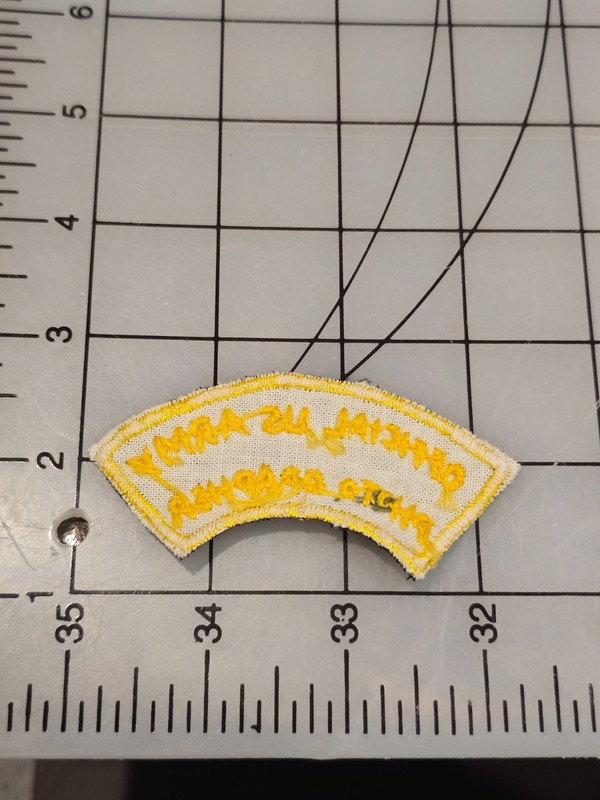 Reproduction WW2 Official U.S. Army Photographer Patch hand embroidered 4411 gallery