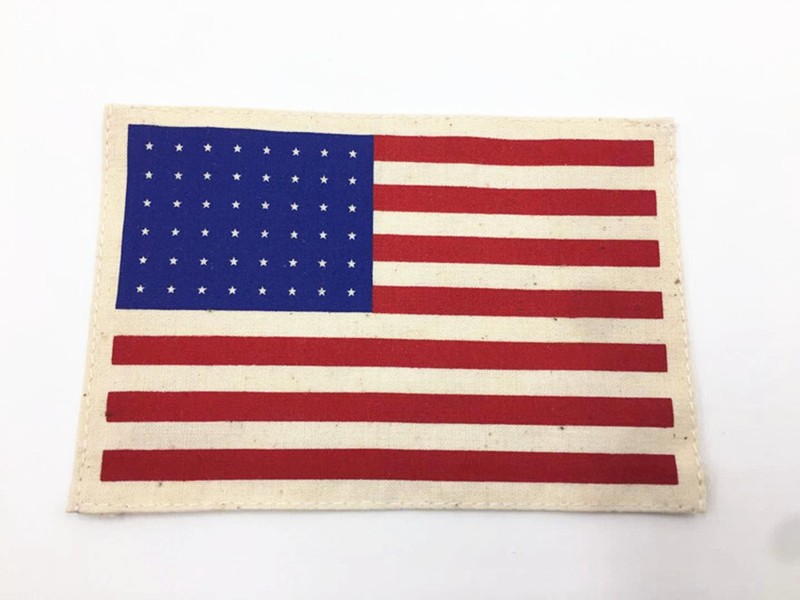 WW2 US ARMY AIRBORNE/PARATROOPER 48 STAR AMERICAN FLAG EARLY STAGE ARM BAND