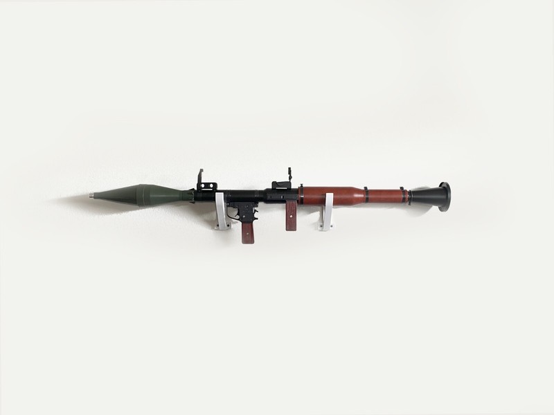 WHITE – Wall Mount for 1:1 RPG-7 | Man Cave Essentials