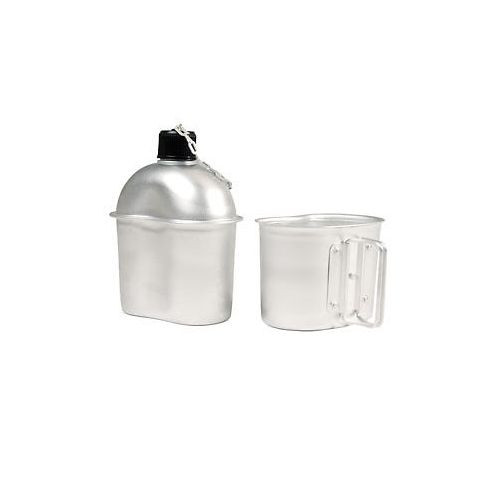 U.S Army M1910 WWII Aluminum Canteen & Cup Patton (A-121)
