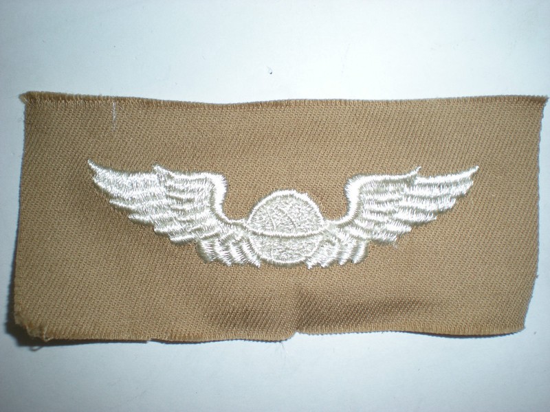 US ARMY AIR FORCE WW II NAVIGATOR WINGS - EMBROIDERED ON TWILL