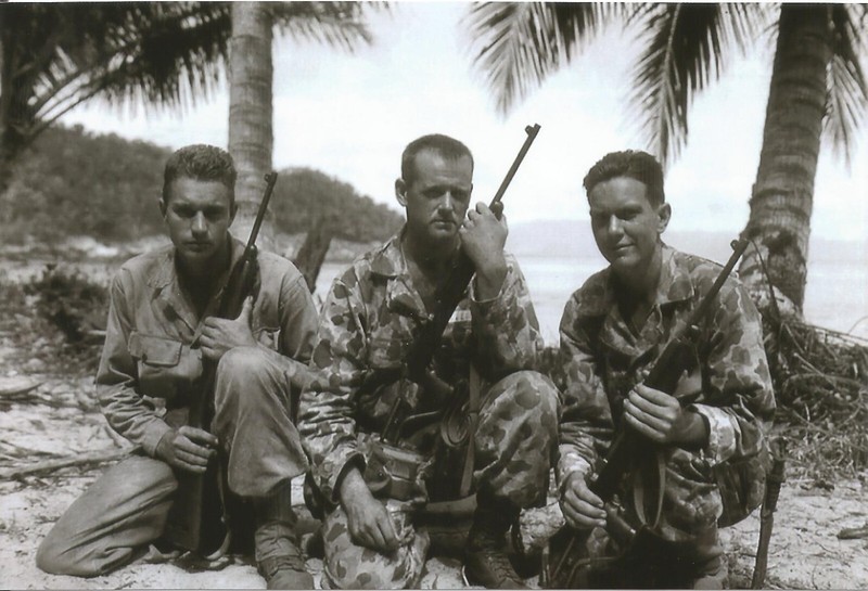 WW II Usa Photo — Soldiers In Pacific – CAMO Uniform