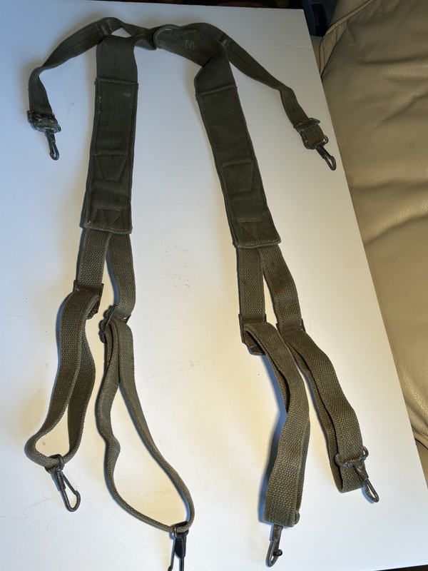 US Army WW2 Reproduction Equipment Suspenders gallery