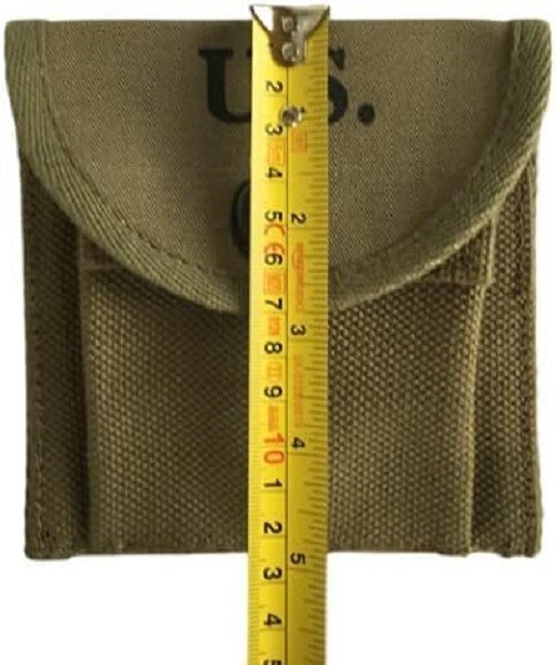 (Set of 5) US Military M1 Carbine Canvas Ammo Pouches - WWII Era OD GREEN gallery