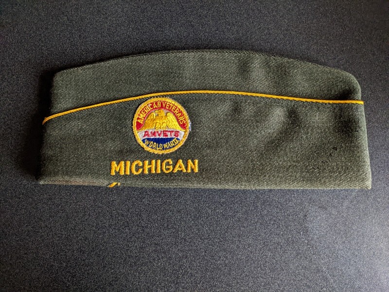 Wendell Pruitt Post 8 Wool Tuskegee Airmen Garrison Cap. 7 1/4 Am Veterans WWII