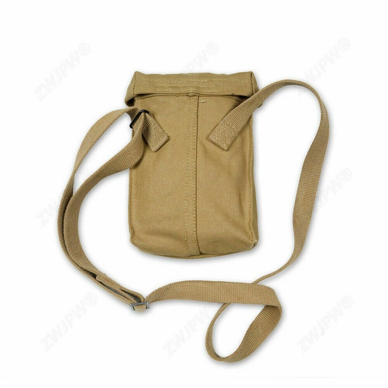WW2 US ARMY CANVAS ARTICLE 6 CAPACITY FIELD POUCH W SHOULDER STRAPS gallery