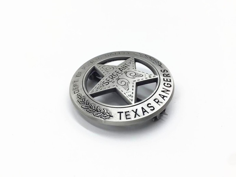 US Texas Rangers SGT Badge Pin Replica gallery