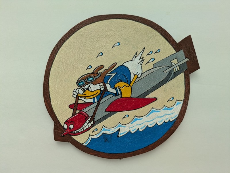 WW 2 USN Torpedo Squadron 8 USS Essex. leather jacket patch