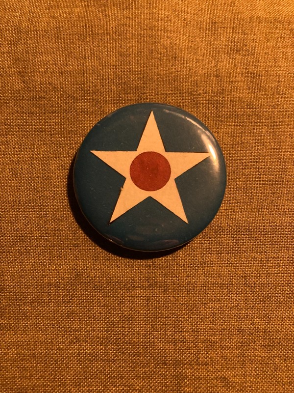 WWII Army Air Force Star pin pinback button