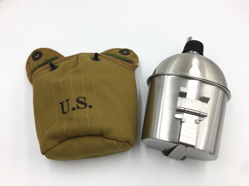 US ARMY EQUIPMENT M36 BAG BELT FIRST AID KIT AND 0.8L KETTLE X- TYPE STRAPS gallery