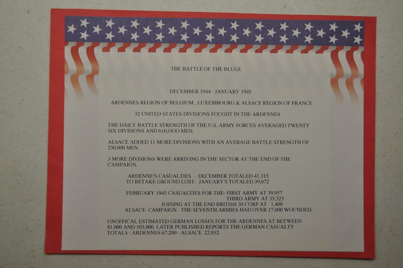 BATTLE OF THE BULGE CERTIFICATE AND APPLICATION 9(COPY’S) LIST OF VETERANS