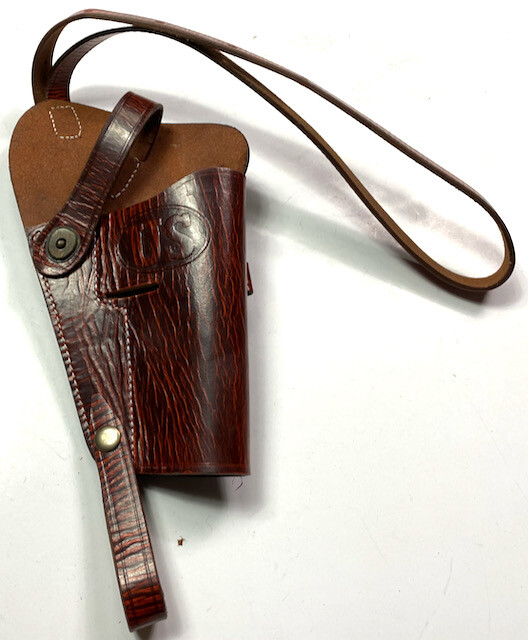 WWII US M1911 M1911A1 .45 PISTOL M3 SHOULDER HOLSTER-TOP DOWN LEATHER