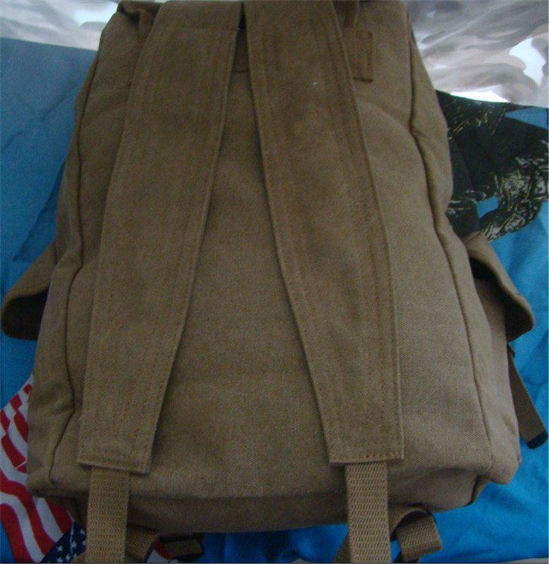 WWII WW2 US MILITARY BACKPACK POUCH ARMY MUSETTE M14 MILITARY HAVERSACK LINEN gallery