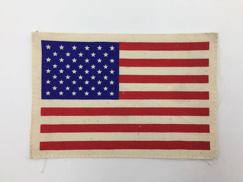 WWII US ARMY AIRBORNE/PARATROOPER 48 STAR AMERICAN FLAG ARM BAND-9X13CM