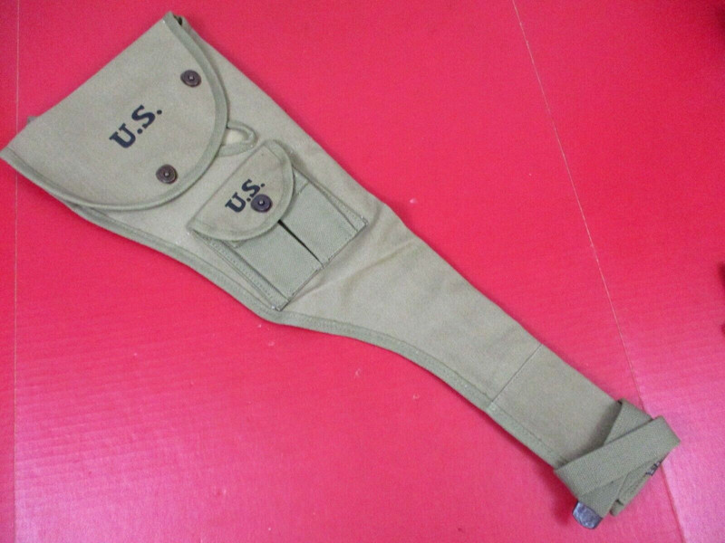 WWII Era US M1 Carbine Khaki Color Canvas Paratrooper Jump Bag w/Pouch – Repro