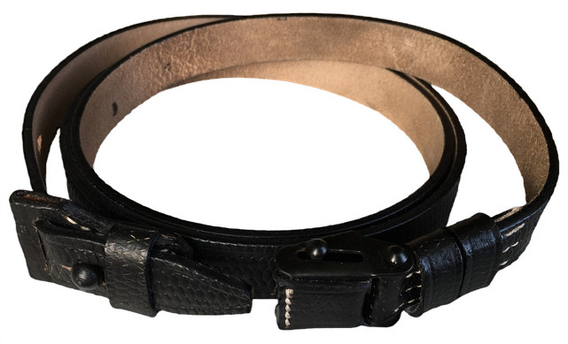 Yugoslavian 1948 K98 M98 Black Leather Rifle Sling M48 M48A M48B M48BO Yugo gallery