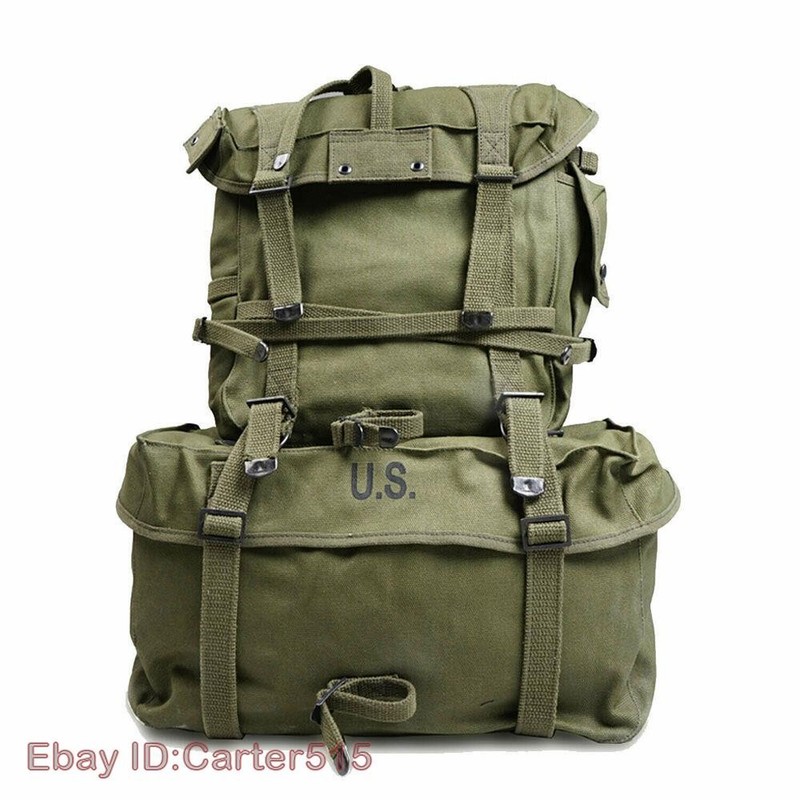 Vietnam War US Army M1945 Backpack Haversack Knapsack Upper Pack Strap Belt Suit