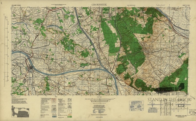 WW2 Groesbeek Map 29- Operation Market Garden