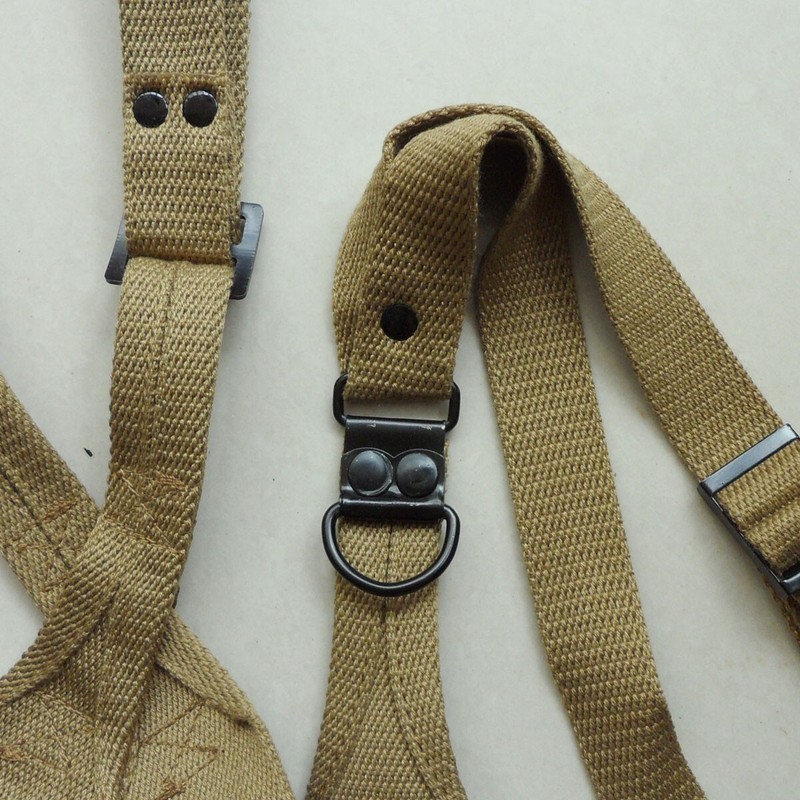 WW2 US M1936 Suspenders Strap U.S. Canvas X Shoulder Strap gallery