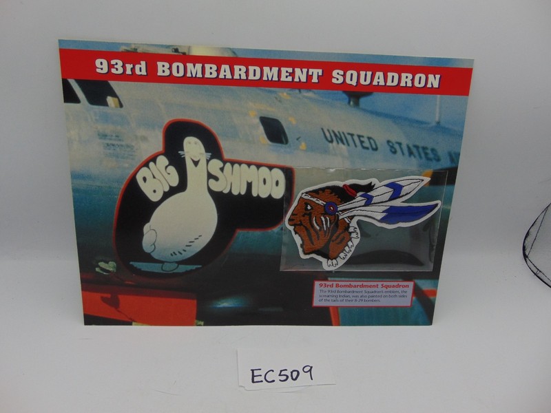 Willabee & Ward Emblems Of Air War WWII Patch 93rd Bombardment Group Big Shmoo