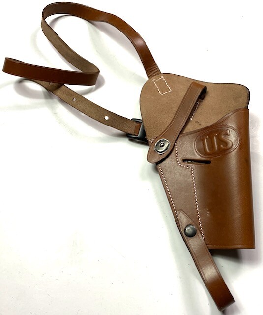 WWII US .45 PISTOL M3 SHOULDER HOLSTER-DARK BROWN