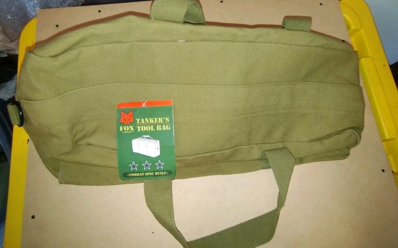 New Reproduction US WW2 Tankers Tool Bag Mfg Fox Outdoors 19x9x6 Inches