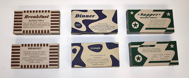 Repro WW2 US Army Field 38pc Pack Empty K Ration Morale Units PATTEN Reenact War gallery