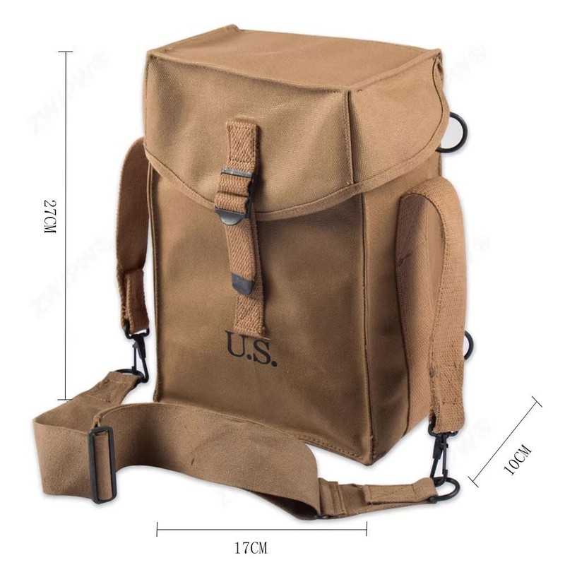 WWII US M1 Universal Package Canvas Shoulder Bag-1374